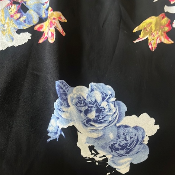 Express Black Floral Camisole with Strappy Back Design - Picture 3 of 5